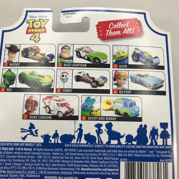 Mattel Hot Wheels Toy Story 4 Duke Caboom Character Car New - Picture 8 of 8